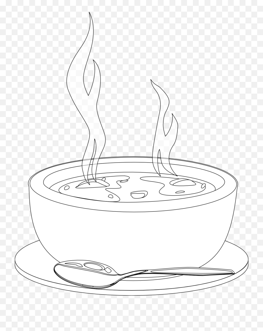 Soup Clipart Clip Art Soup Clip Art - Tranh Tô Màu Chén Cm Emoji,Soup Clipart