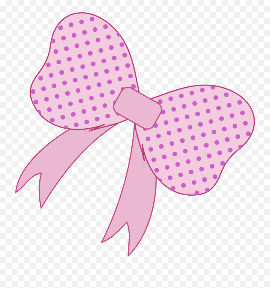 Pink Cartoon Clip Art - Dibujos Animados De Color Rosa Emoji,Pink Bow Clipart