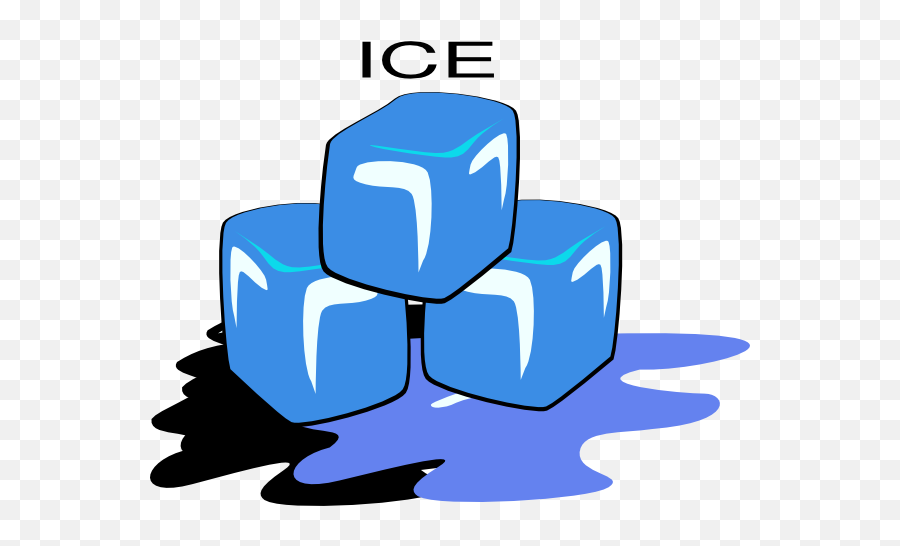 Melting Ice Clip Art At Clker - Melting Of Ice Clipart Emoji,Ice Clipart