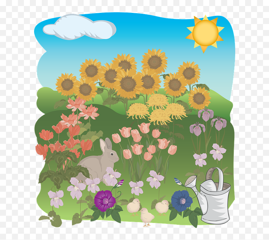 Jump Into July Earth Magic Mondays Emoji,Sunflower Garden Clipart