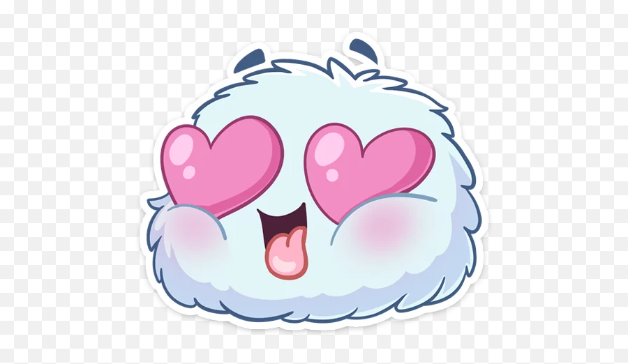 Fluffyhearteyes - Discord Emoji,Heart Eye Emoji Transparent