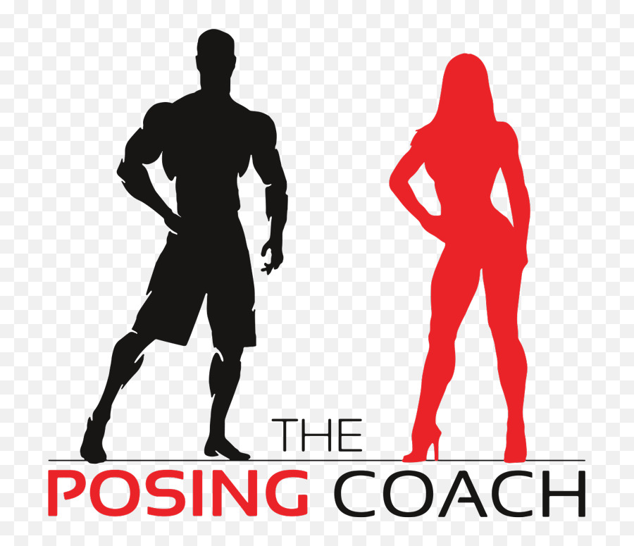 Competition Posing Coach Girl Body Builder Silhouette - Logo Emoji,Bodybuilders Clipart