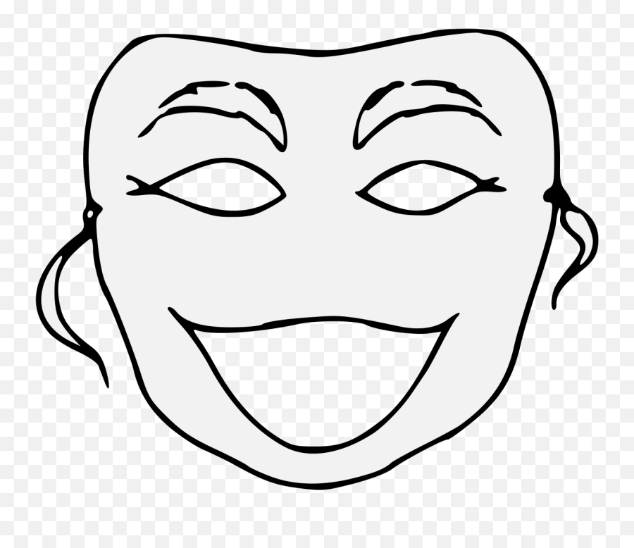 Mask - Traceable Heraldic Art Emoji,Comedy Png