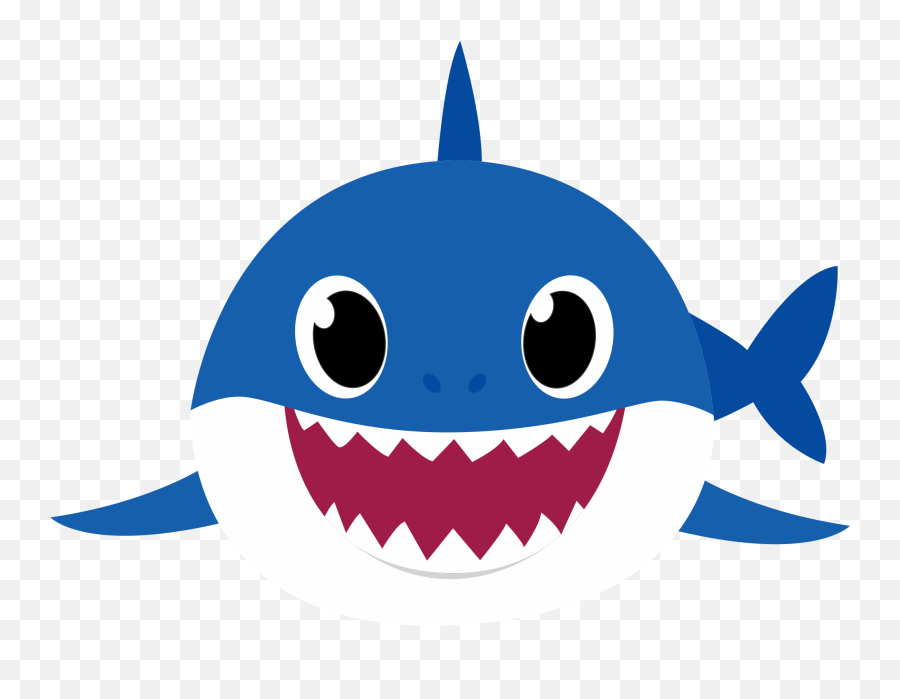 Download Blue Baby Shark Clipart Png - Kennedy Space Center Emoji,Shark Clipart