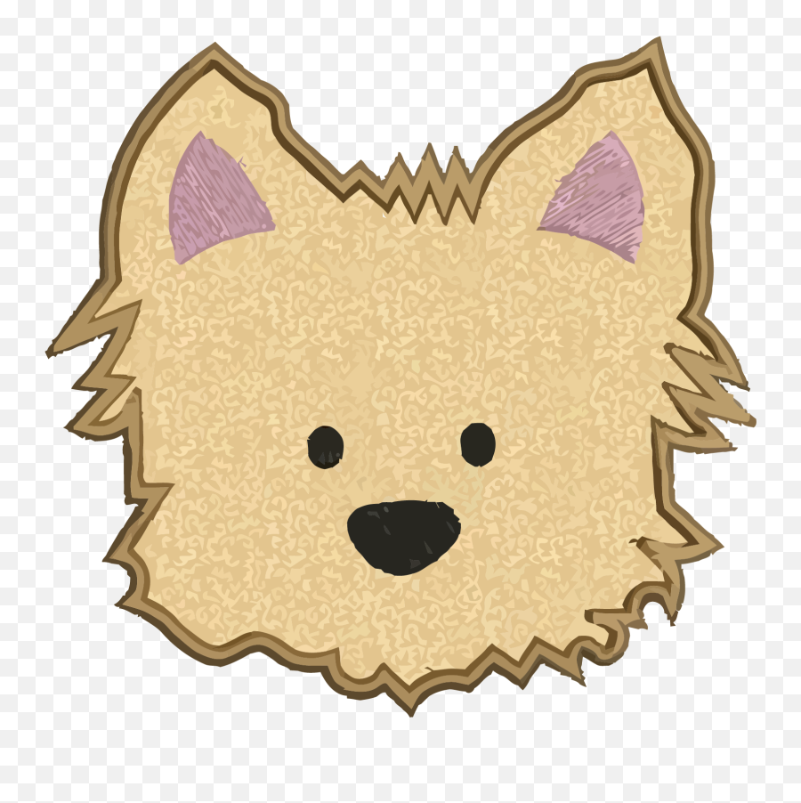 Clipart Yorkie Face - Png Download Full Size Clipart Emoji,Yorkie Clipart