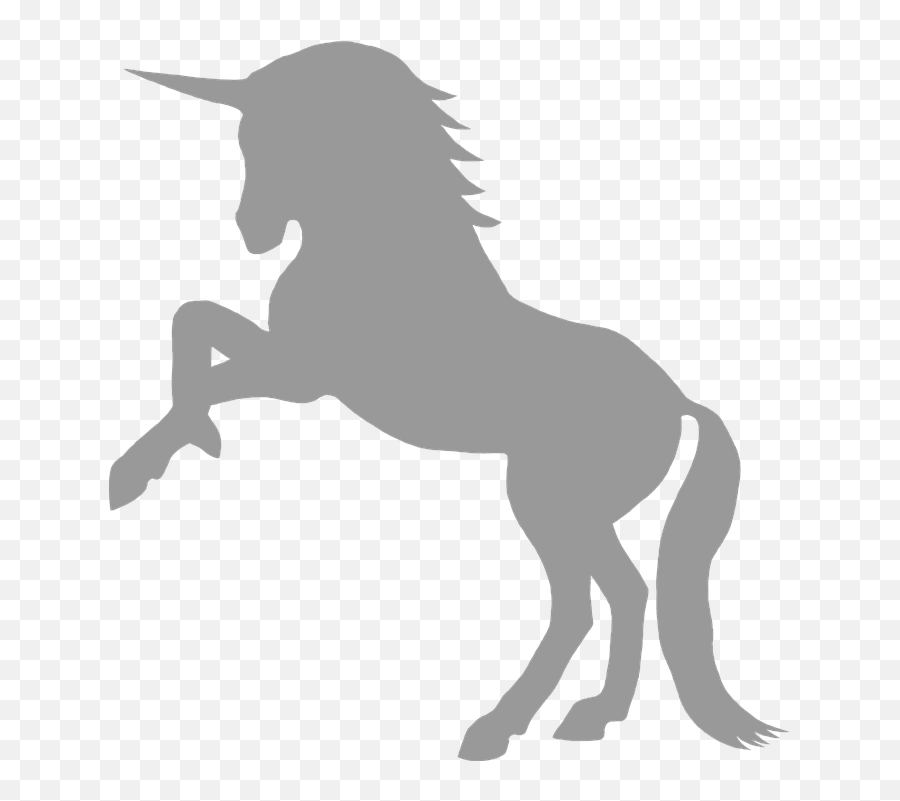 Free Black And White Unicorn Clipart - Horse Drawing Of Unicorn Emoji,Unicorn Clipart Black And White