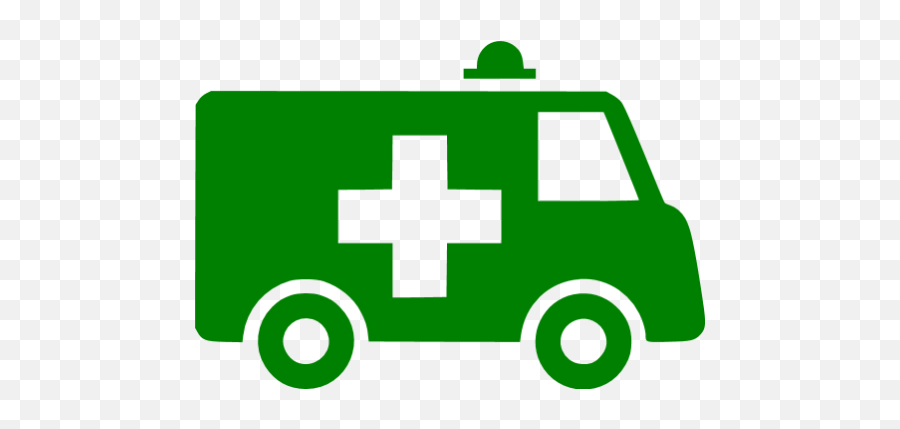 Ambulance Clipart Green Ambulance - Green Ambulance Icon Png Emoji,Ambulance Clipart