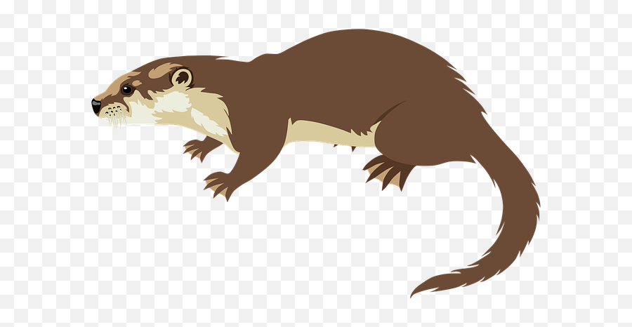 Otter Animal Wildlife - Giant Otter Silhouette Pixabay Emoji,Otter Clipart