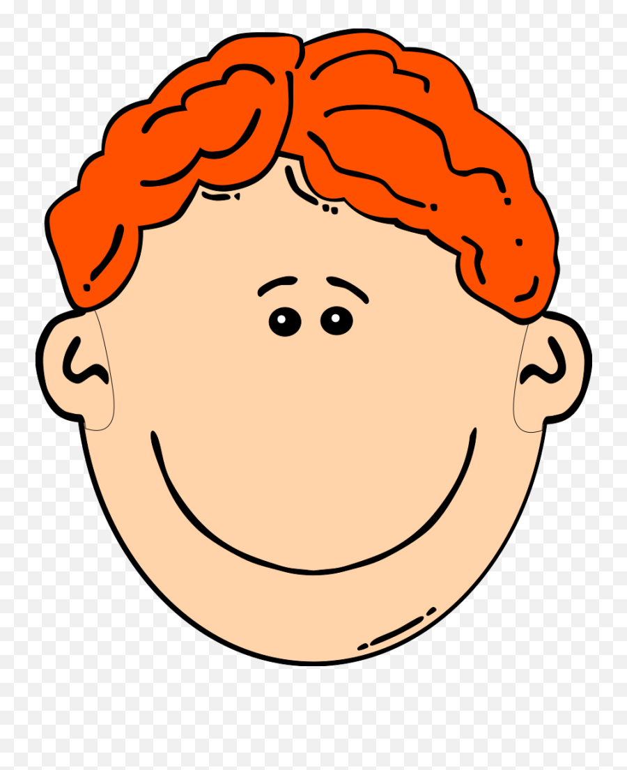 Kid Clipart Head Kid Head Transparent Free For Download On - Red Hair Clip Art Emoji,Boy Clipart