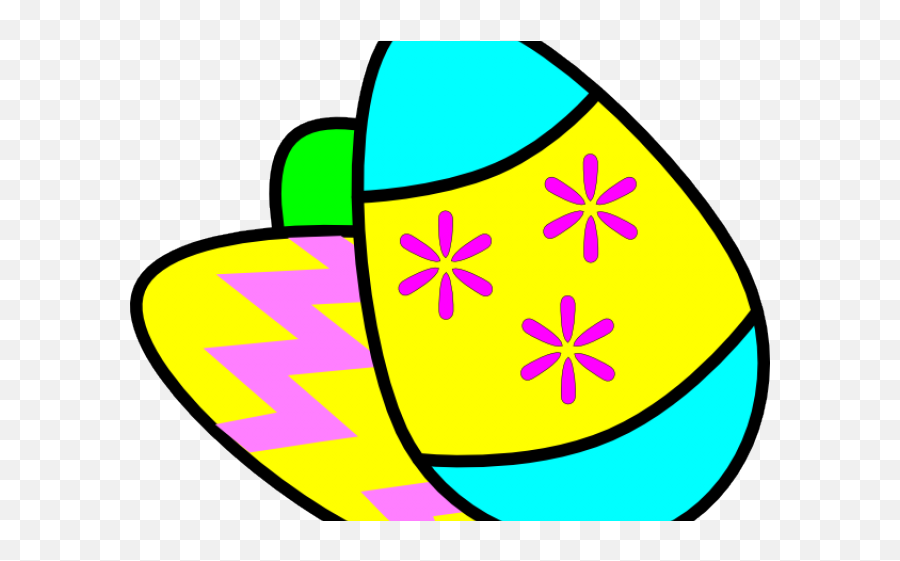 Easter Eggs Clipart Cartoon - Clip Art Emoji,Easter Eggs Clipart
