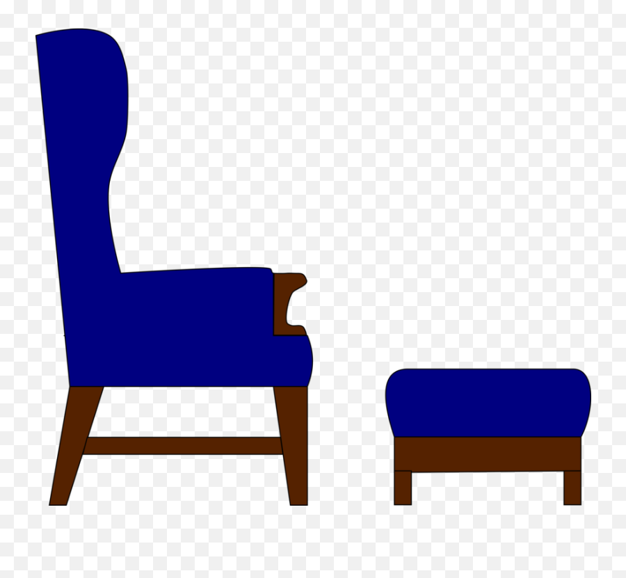 Table Footstool Chair Computer Icons Living Room - Footstool Clipart Chair With Foot Stool Emoji,Living Room Clipart