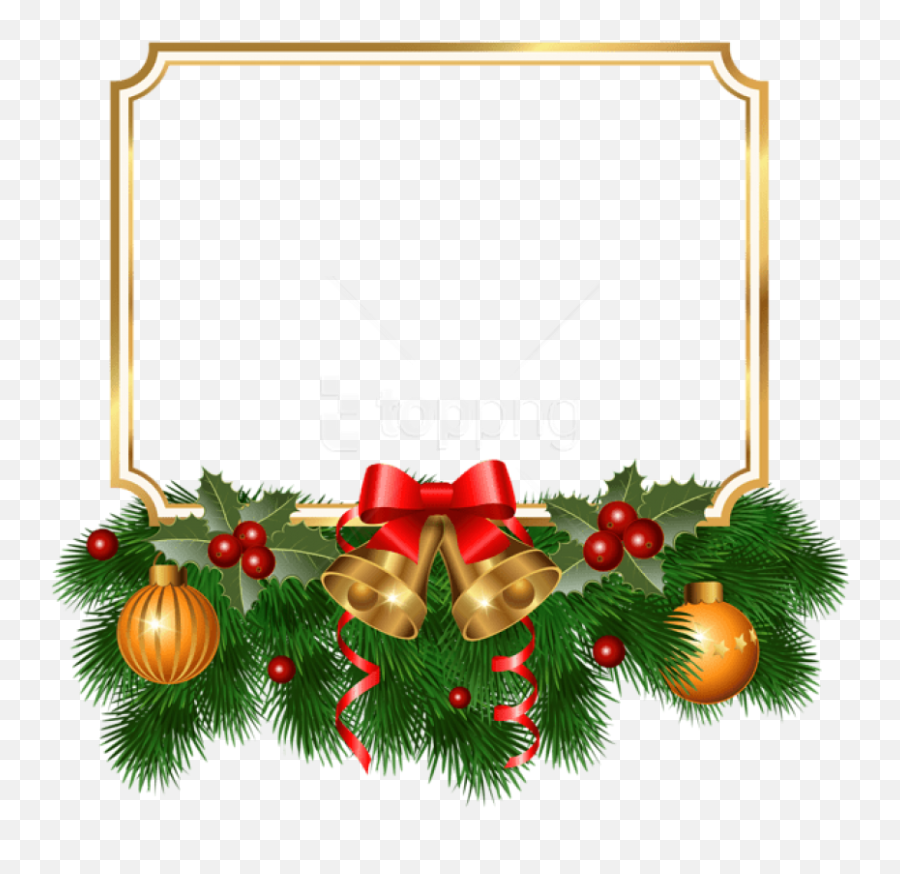 Christmas Frame Clipart Png Transparent - Frame Christmas Border Png Emoji,Christmas Border Clipart