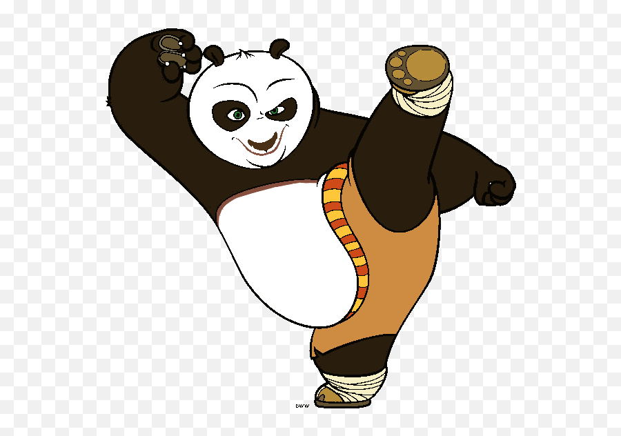 Kung Fu Panda Clipart - Kung Fu Panda Clipart Emoji,Panda Clipart