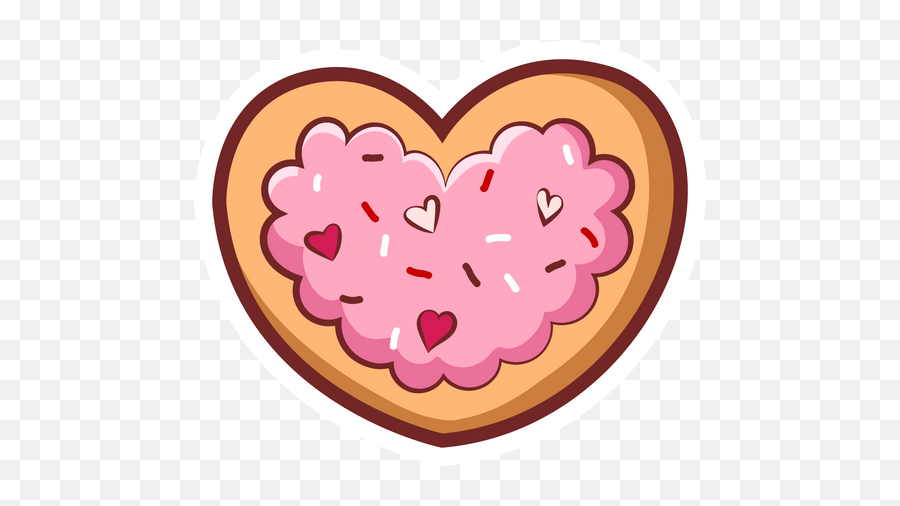 Vector Heart Cookie Transparent Png Emoji,Cookie Transparent