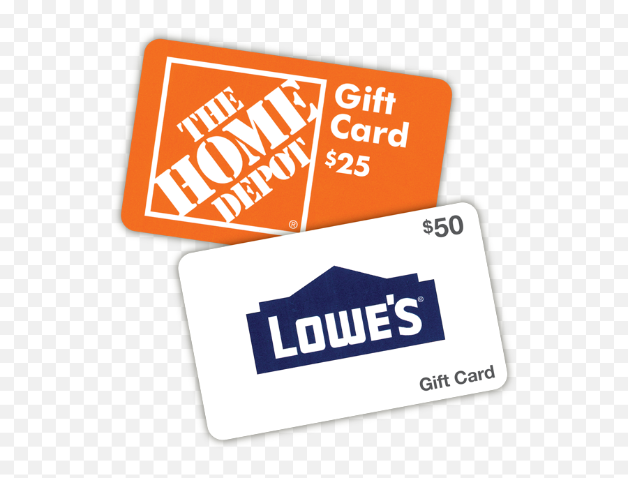 Lowes Logo - Home Depot And Loweu0027s Gift Cards Png Download Home Depot Gift Card Emoji,Home Depot Logo Png