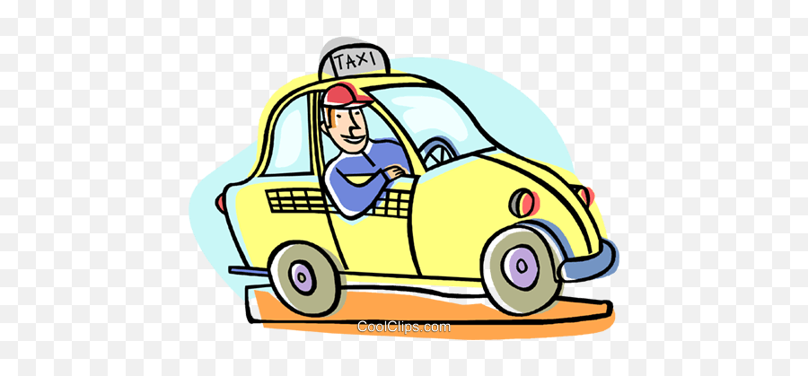 Car Automobile Taxi Royalty Free - Tranh To Mau Tai Xe Emoji,Taxi Clipart