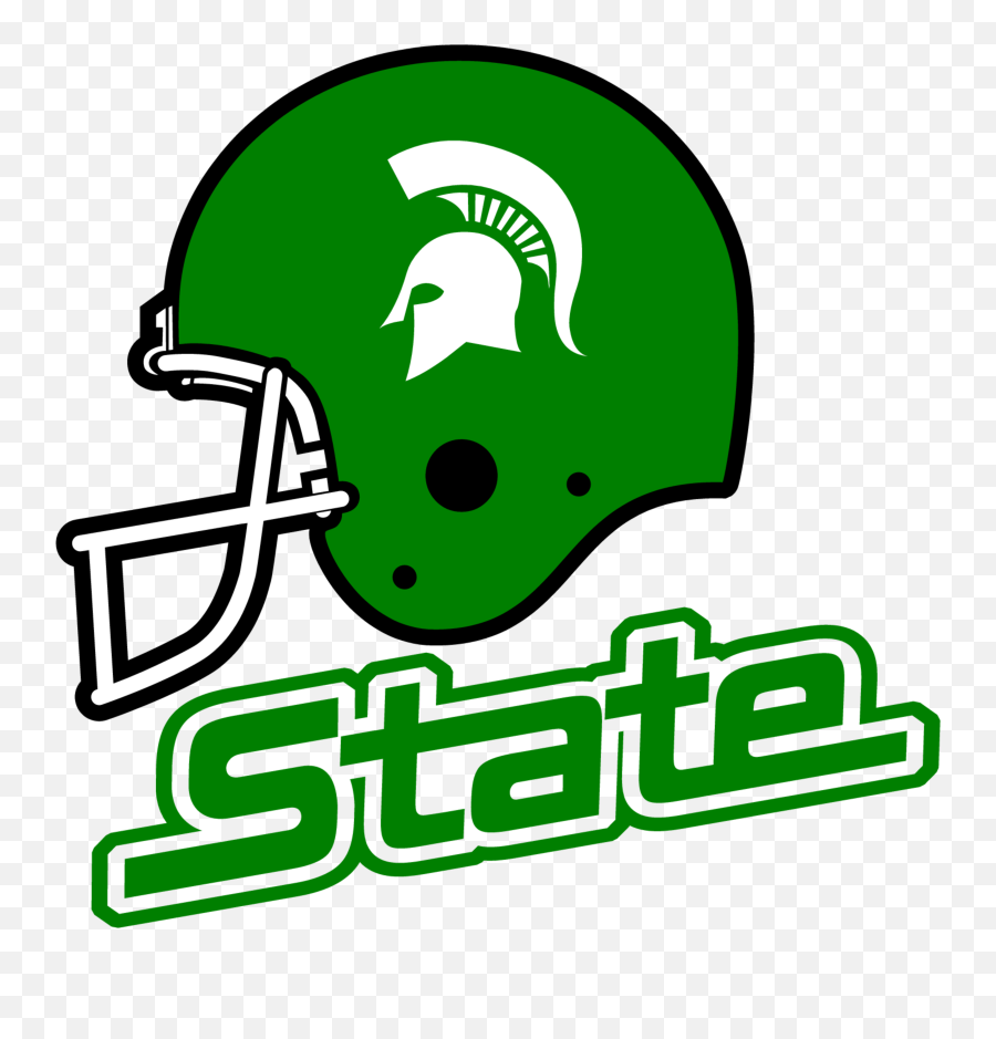 Michigan State Spartans Helmet - Michigan State Helmet Vector Emoji,Michigan State Logo