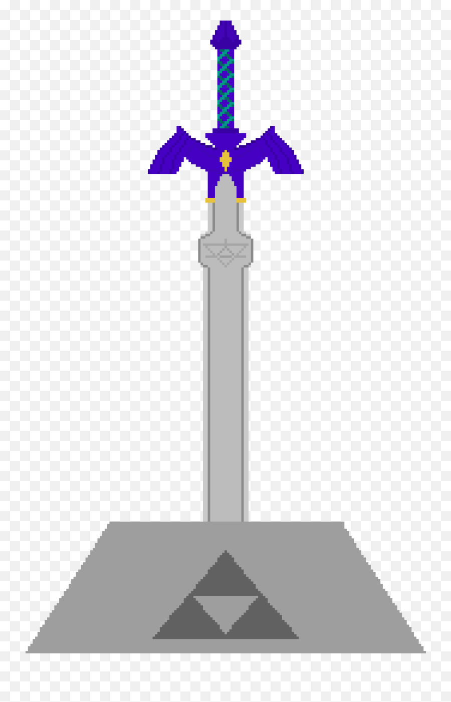 Pixilart - Master Sword In Pedestal Transparent Emoji,Master Sword Png