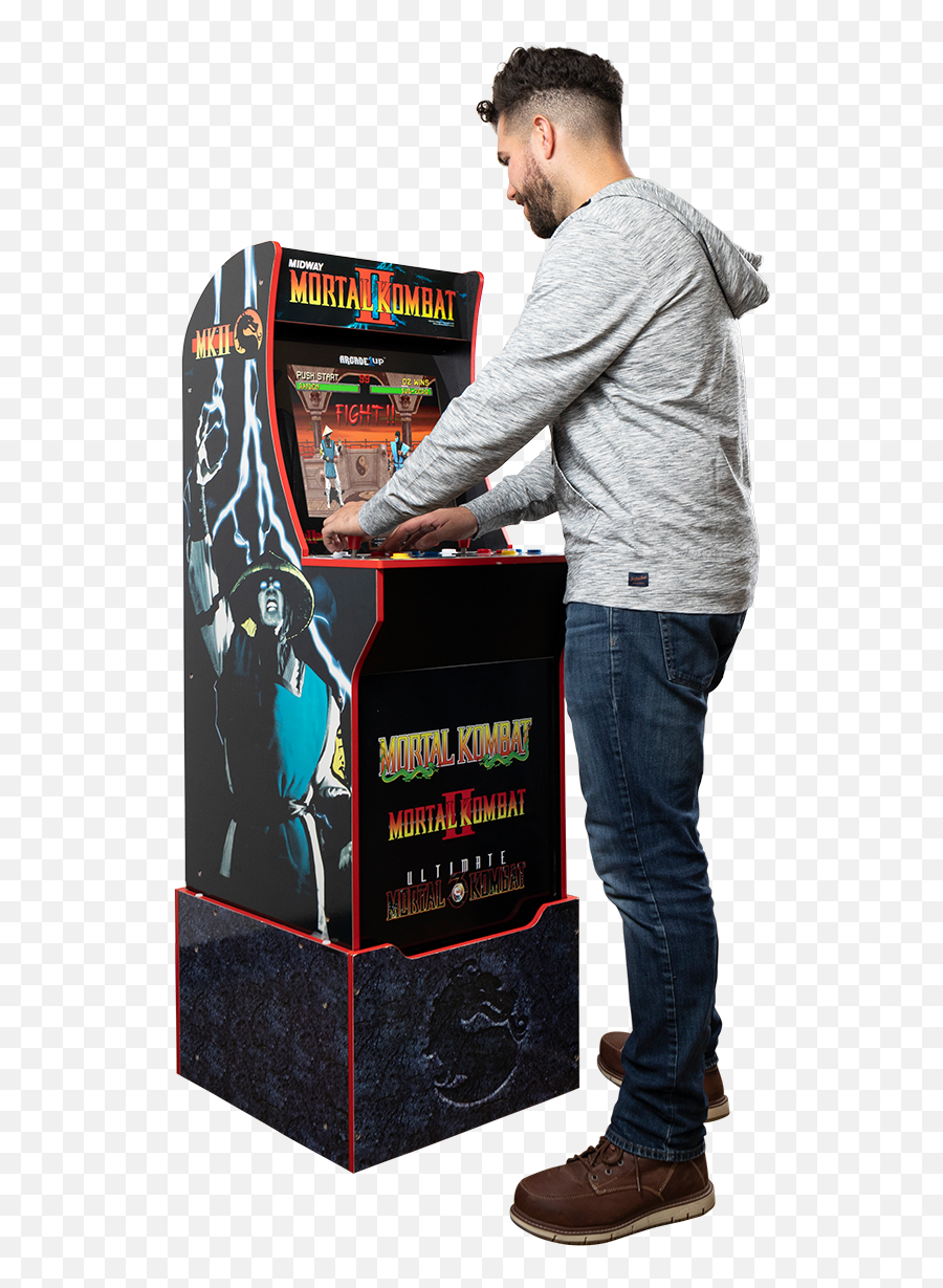 Mortal Kombat Arcade Cabinet - Mortal Kombat 1up Arcade Stand Emoji,Mortal Kombat 3 Logo