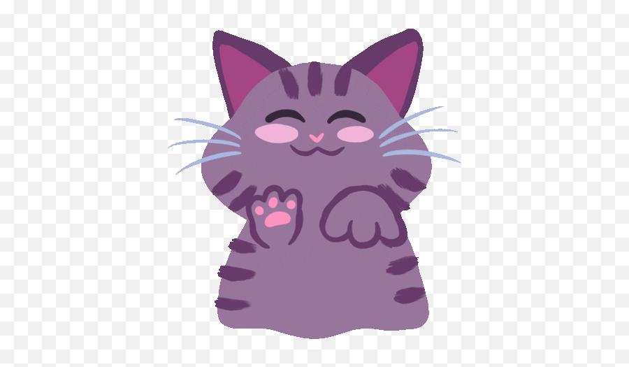 Via Giphy Animated Emojis Anime Gifts Cat Art - Love My Grumpy Cat Cartoons Gifs,Hi Five Clipart