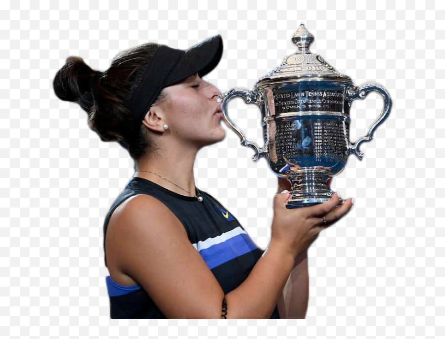 Bianca Andreescu Kisses The Trophy Png - Photo 411 Free Bianca Andreescu Png Emoji,Trophy Png