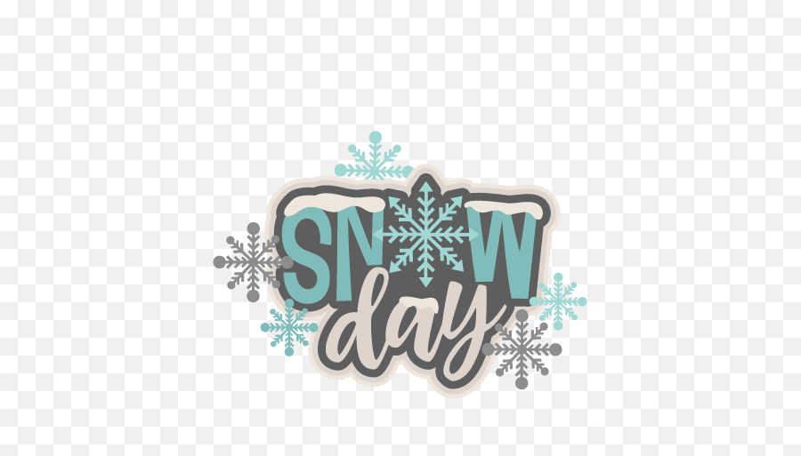 Snow Day Title Svg Scrapbook Cut File - Decorative Emoji,Snow Day Clipart