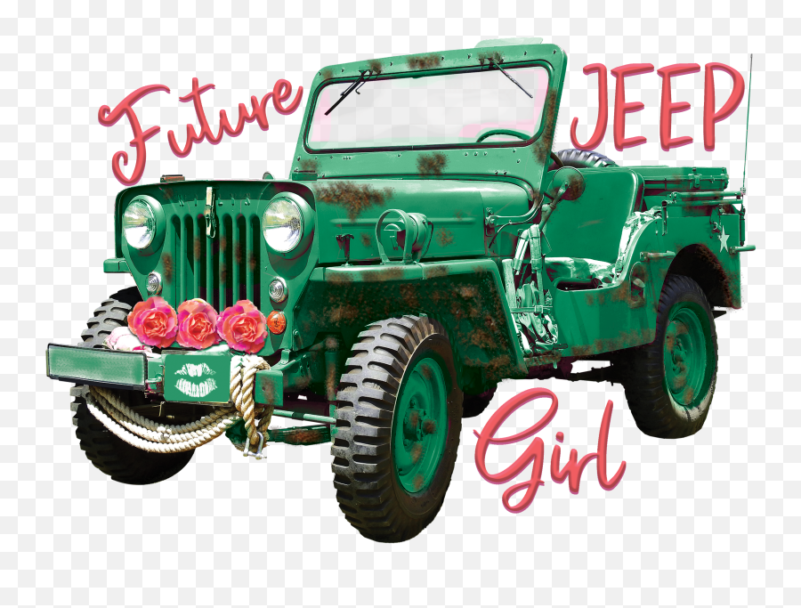 Future Jeep Girl Emoji,Jeep Clipart