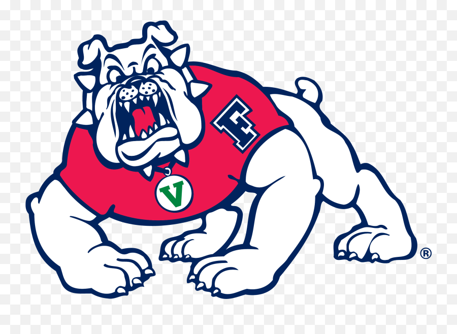 Fresno State Bulldogs - Fresno State Bulldogs Logo Clipart Emoji,Bull Dog Logo