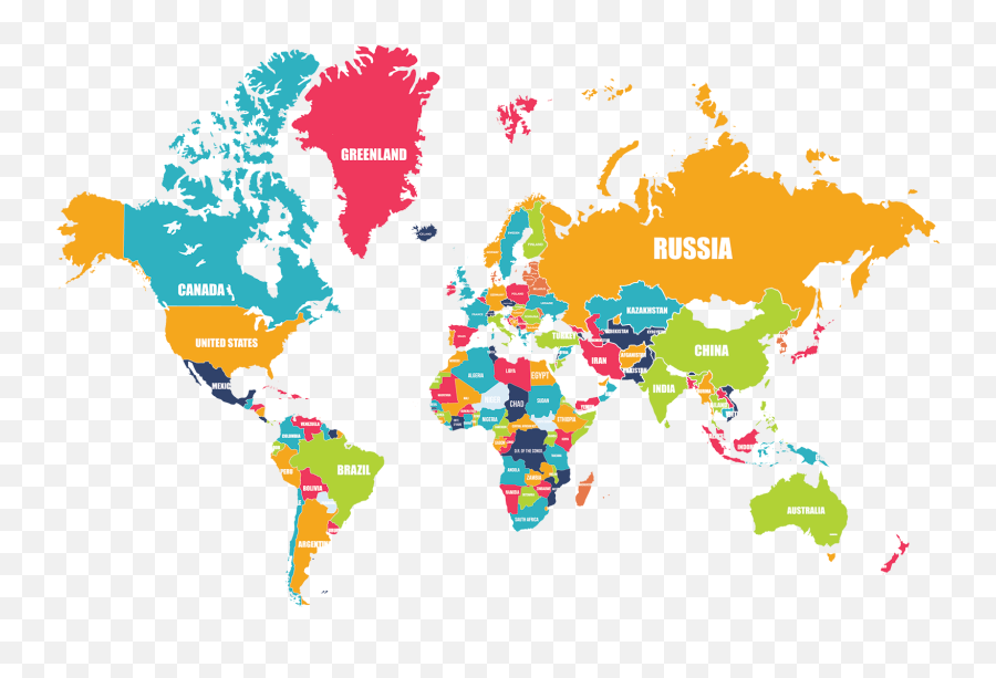 Map Png World Map Clipart Free - World Want To Move Emoji,World Map Png