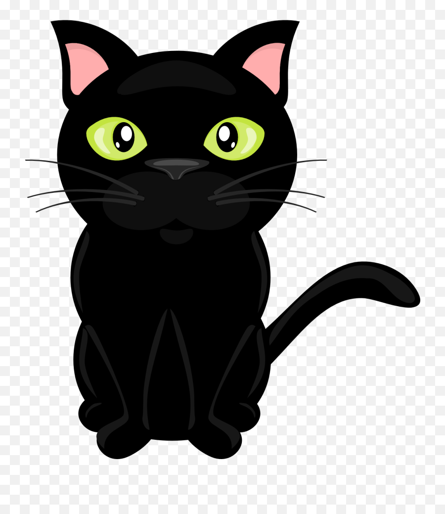 Cat Clipart Transparent Background Cat Transparent - Cute Black Cat Clipart Emoji,Cat Png