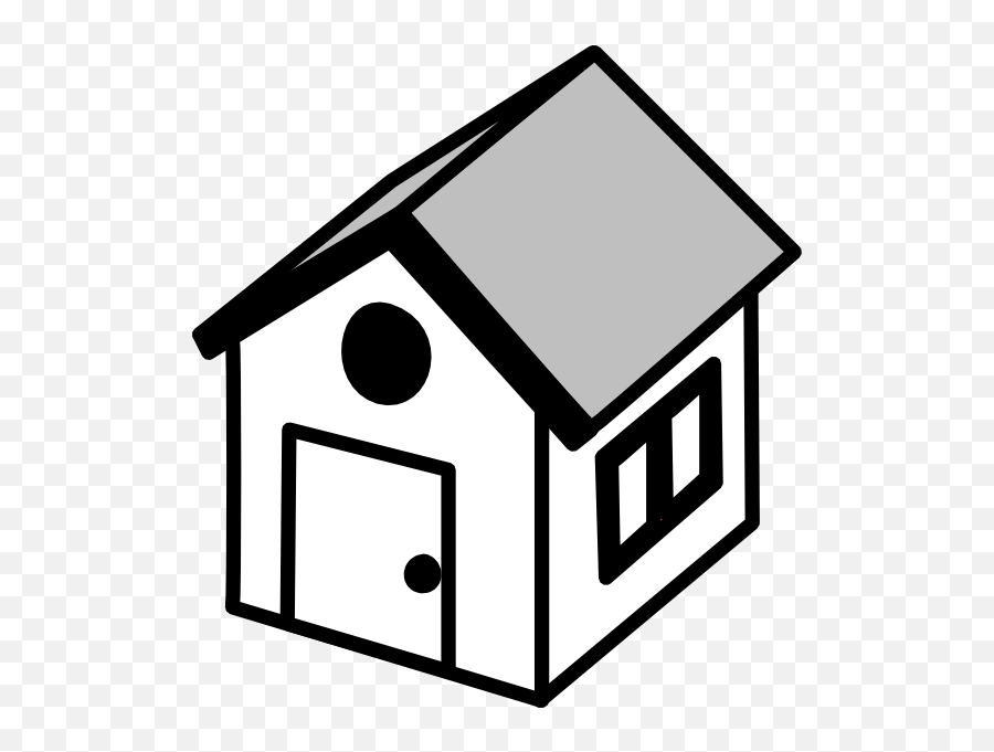 Free Clip Art House Black And White - 3d Clip Art House Emoji,House Clipart Black And White