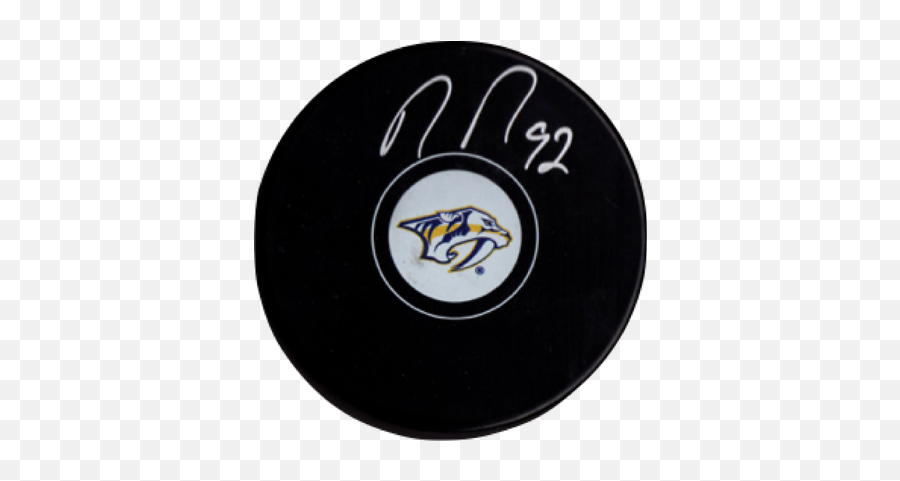 Ryan Johansen Autographed Signed Puck Nhl Nashville - Nashville Predators Emoji,Nashville Predators Logo