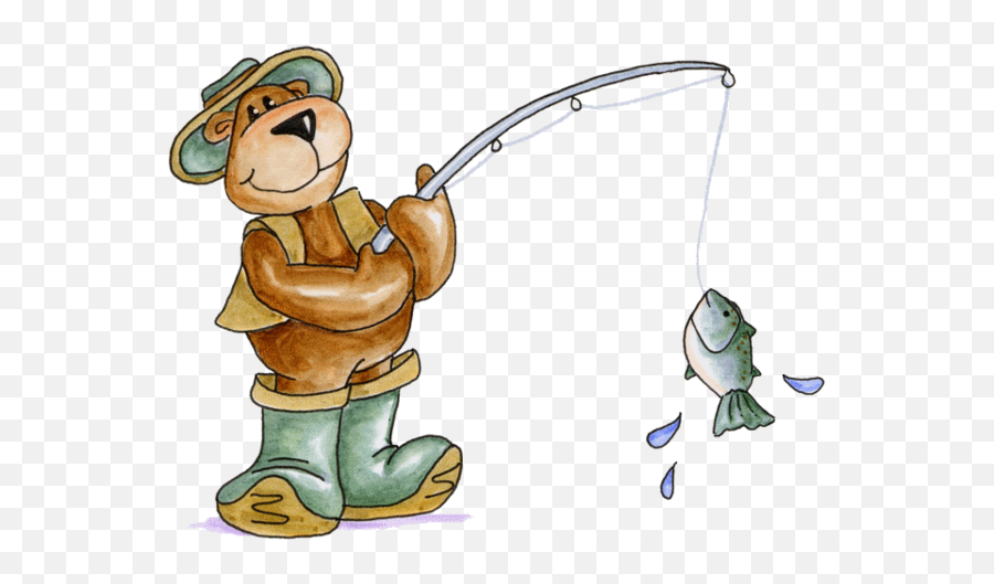 Alma Morales Adl Kullancnn Ted E Bears Panosundaki Pin - Cute Bear Fishing Clipart Emoji,Fishing Pole Clipart