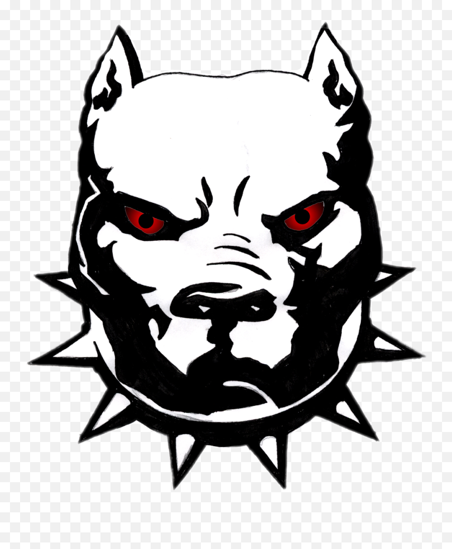 Pitbull Drawing Face Clipart - Pitbull Dog Logo Sticker Emoji,Pitbull Clipart