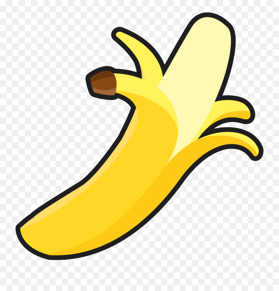 How To Set Use Simple Peeled Banana - Transparent Background Banana Peel Clipart Emoji,Banana Clipart