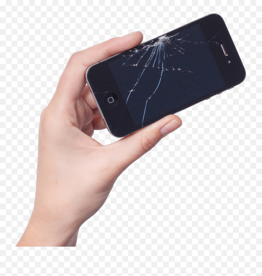 Phone In Hand Png - Broken Mobile Photo Png Emoji,Hand Holding Phone Png