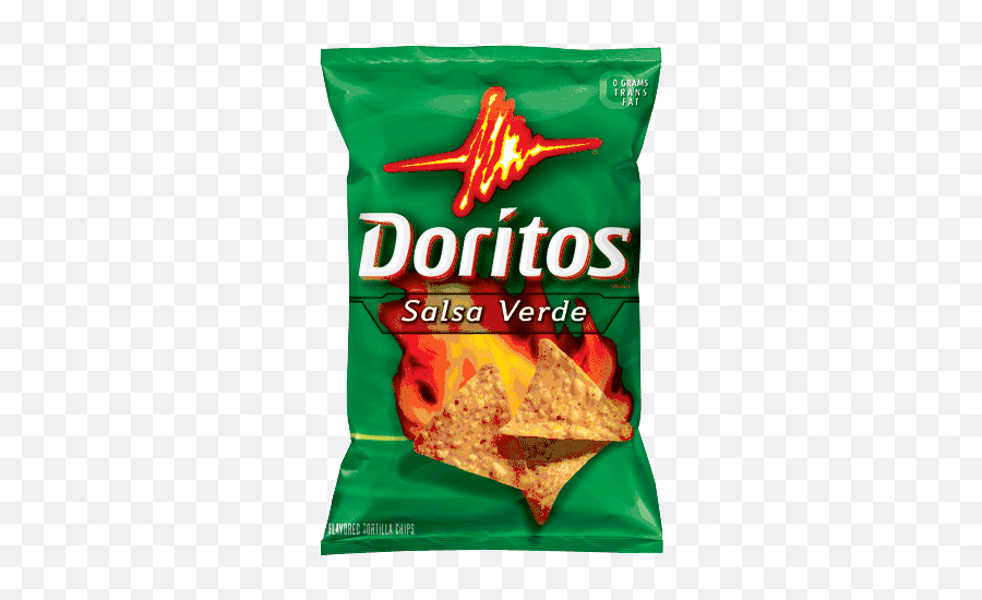 Doritos Salsa Verde Flavored Tortilla - Doritos Spicy Nacho Emoji,Doritos Transparent