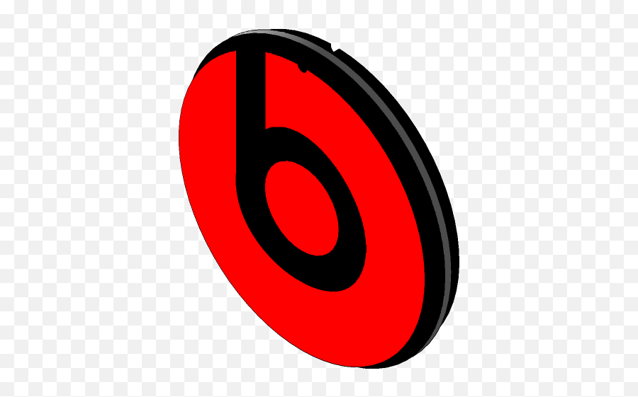 Beats Logo 3d Cad Model Library Grabcad - Vertical Emoji,Beats Logo