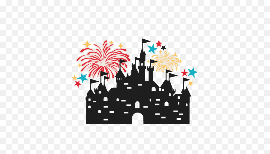 Pin On Digital Scrapbooking Cutting - Fireworks Disney Castle Clipart Emoji,Fireworks Clipart Free