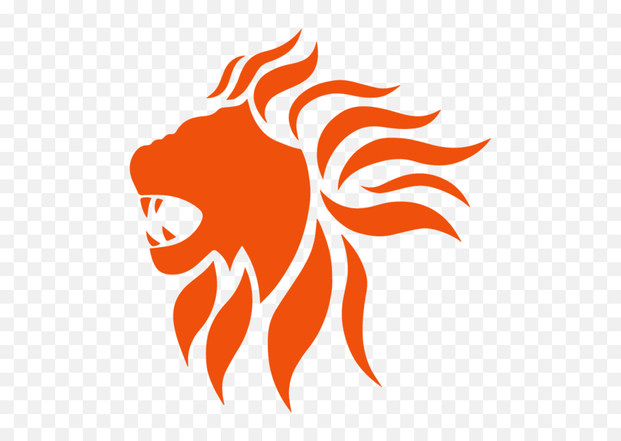 Lion Emoji,Orange Lion Logo