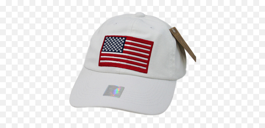 Cotton Usa Flag Cap - White Dominican Republicu2013central American Emoji,Dominican Flag Png