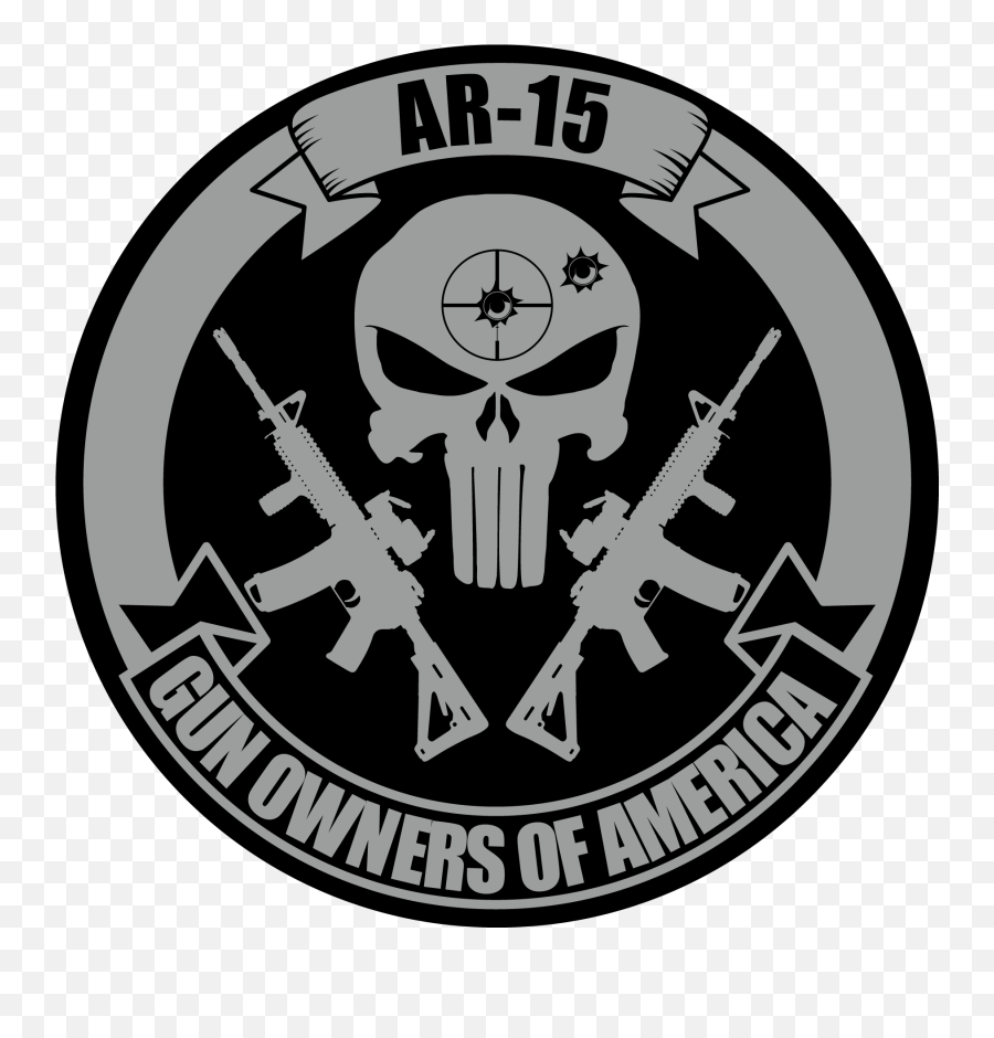 Caveira Bope - Ar 15 Gun Owners Of America Logo Emoji,Punisher Skull Clipart