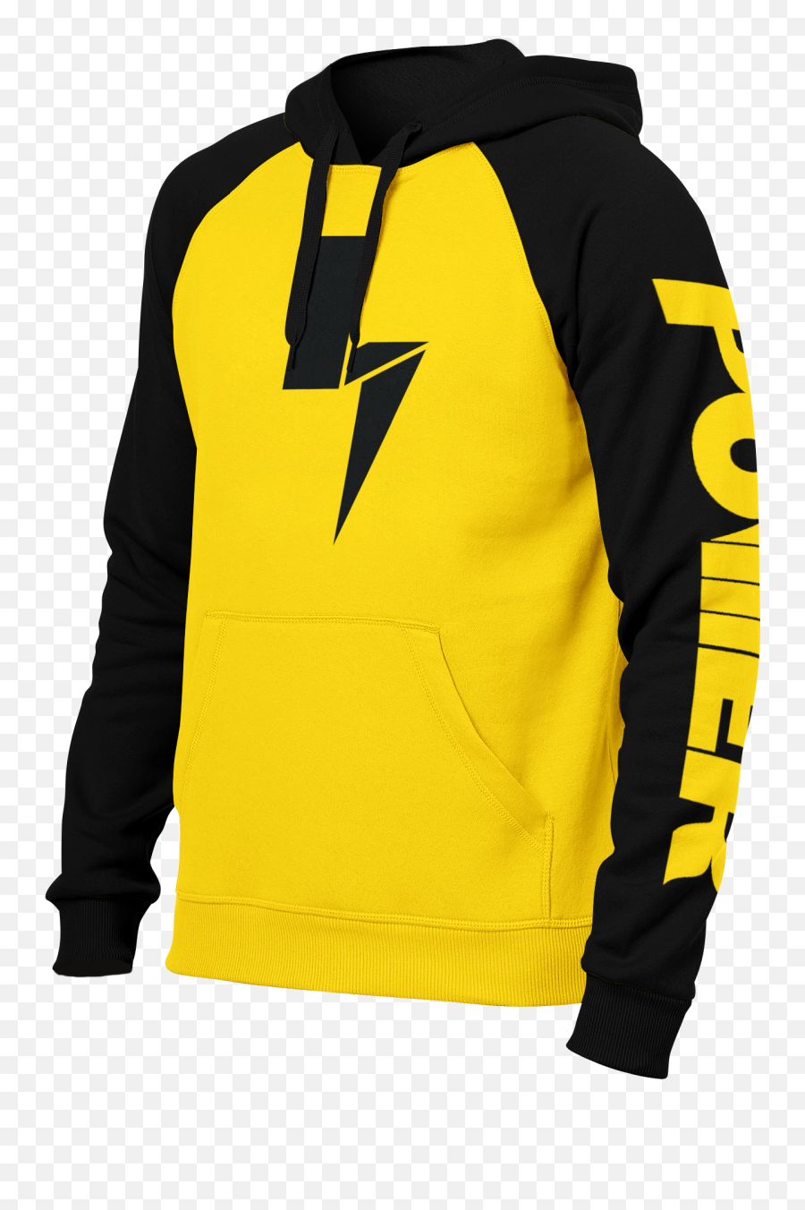 Yellow Lightning Bolt Png - Twotone Bolt Hoodie Lachlan Power By Lachlan Hoodie Emoji,Residentsleeper Png