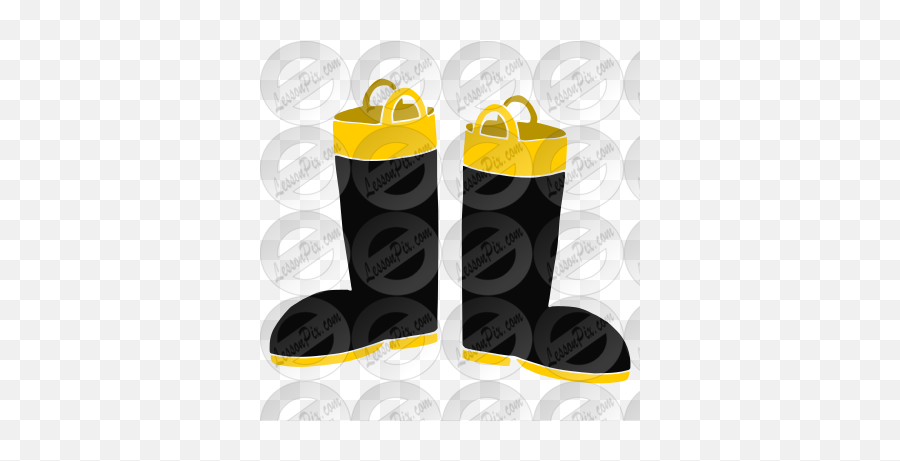 Firefighter Boots Stencil For Classroom Therapy Use Emoji,Firefighting Clipart