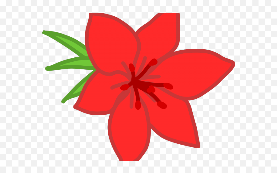 Red Flower Clipart Red Thing - Red Flowers Cartoon Png Emoji,Red Flowers Clipart