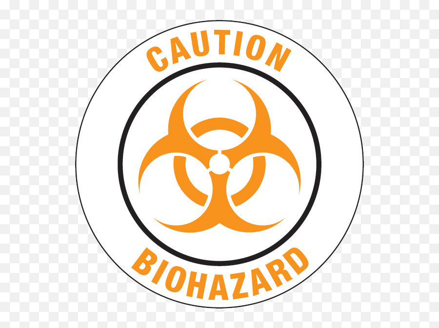 Caution Biohazard Floor Graphic - Seaside Ca City Emoji,Biohazard Logo