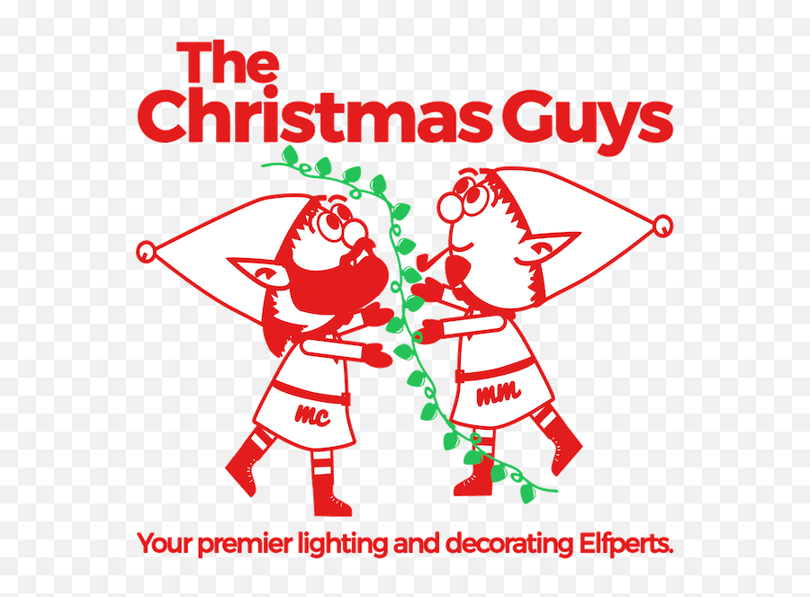 The Christmas Guys - Christmas Light Installation Emoji,Merry Christmas Logo Png