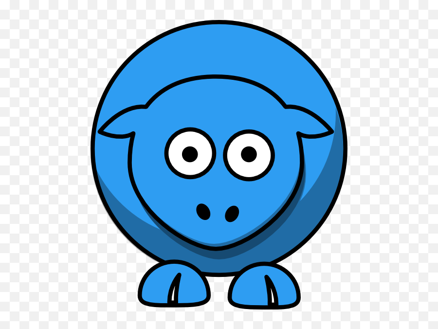 Sheep Cartoon Blue 2e9df2ff Clip Art At Clkercom - Vector Emoji,Cute Sheep Clipart