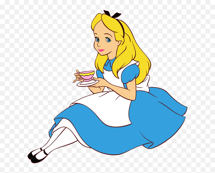 Alice In Wonderland Alice Transparent - Disney Alice The Wonderland Emoji,Alice In Wonderland Clipart
