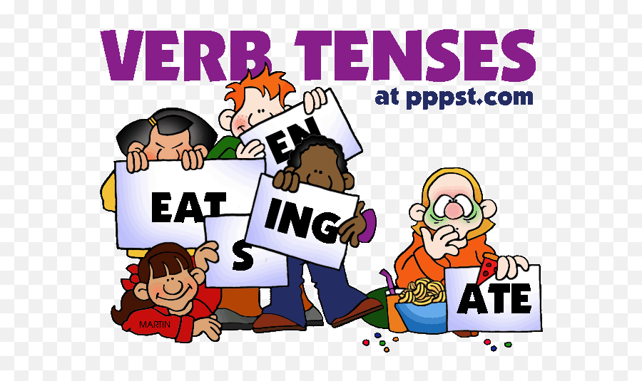 English Clipart Language Art English - Verb Tenses Gif Emoji,English Clipart